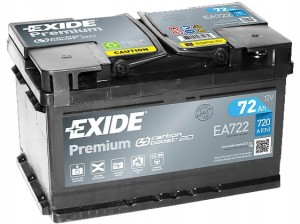 akumulator Exide Premium EA722 72Ah 720A