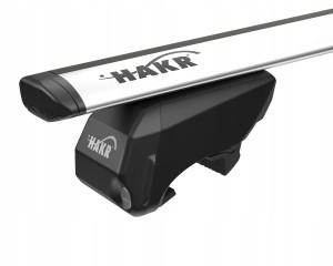 Bagażnik HAKR WING silver na relingi HV0345+HV0002 120cm